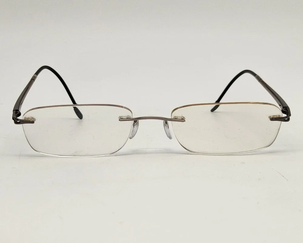 Silhouette? Minimal Art Rimless Brown Eyeglasses